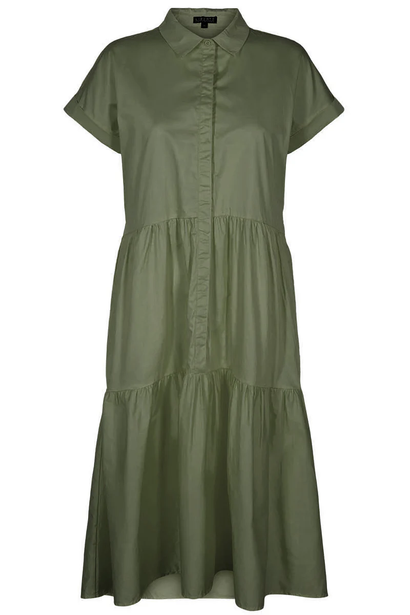 Ilona Shirt Dress | Dusty Army | Kjole fra Liberté - Image 2