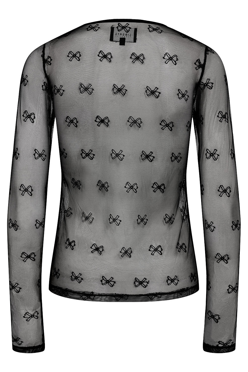 Isa Ls Lace Blouse | Black Bow | Bluse fra Liberté - Image 5