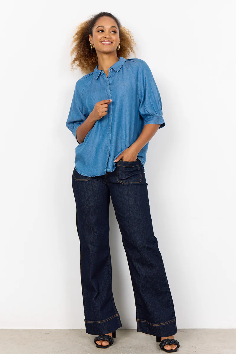 Isabel Shirt | Blå | Skjorte fra French Laundry - Image 4