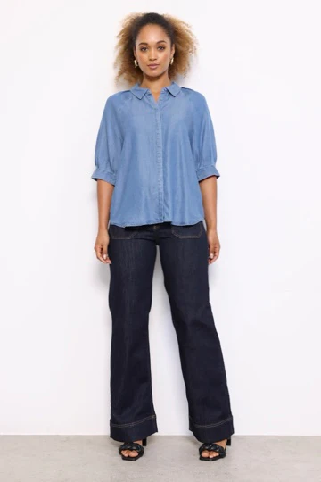 Isabel Shirt | Blå | Skjorte fra French Laundry - Image 6