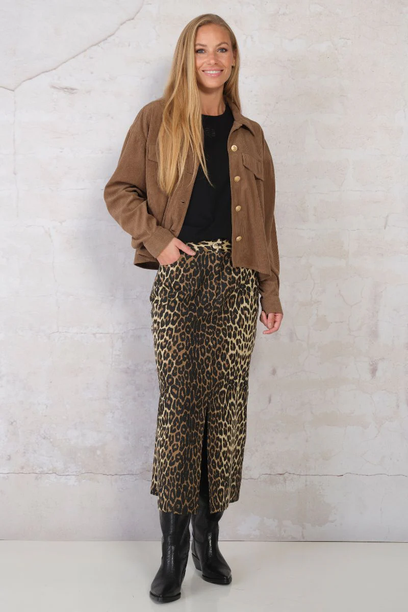 Isolde Skirt 2654 | Leopard | Nederdel fra Prepair - Image 3