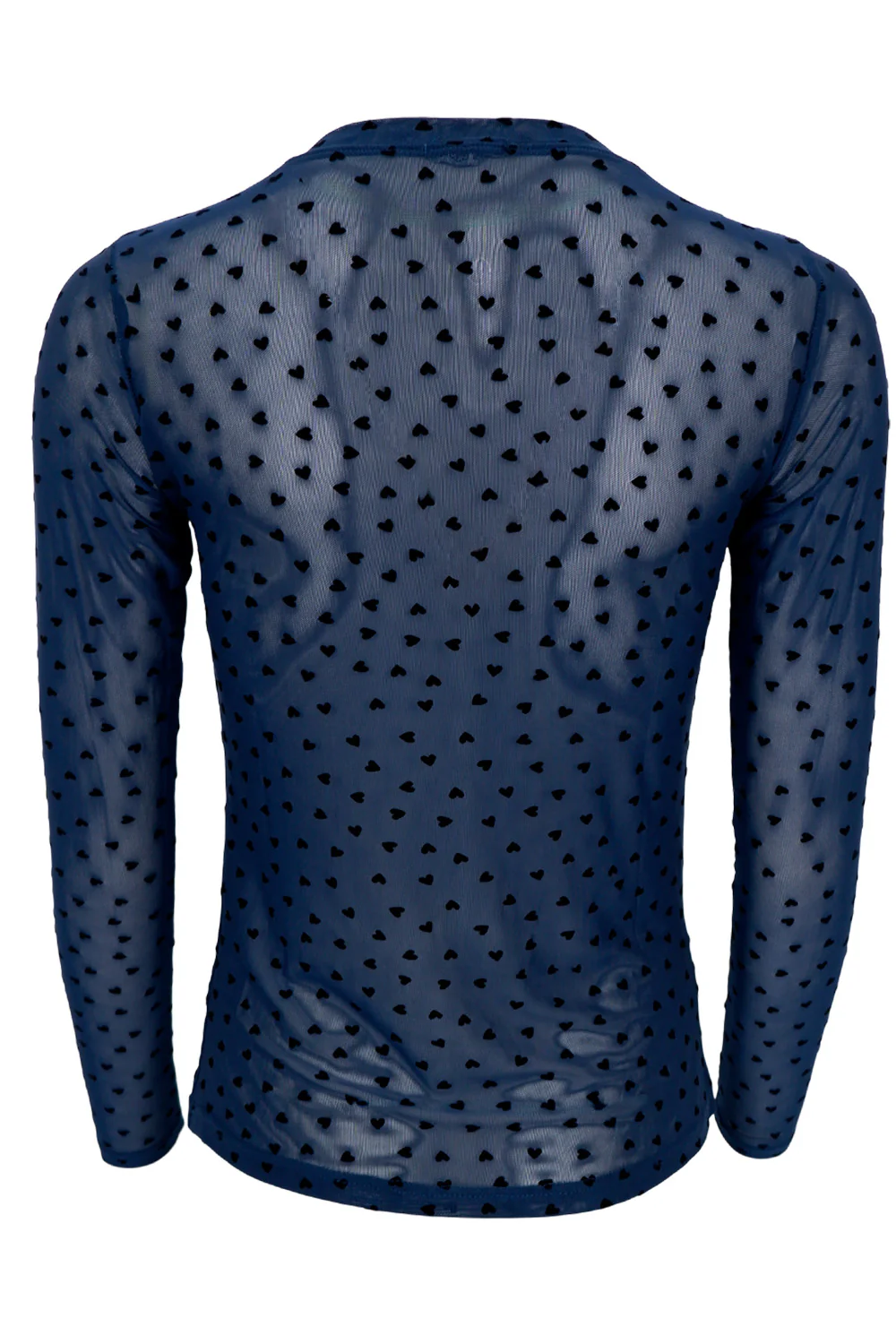 Isole Love Mesh Blouse | Navy | Bluse fra Black Colour - Image 3