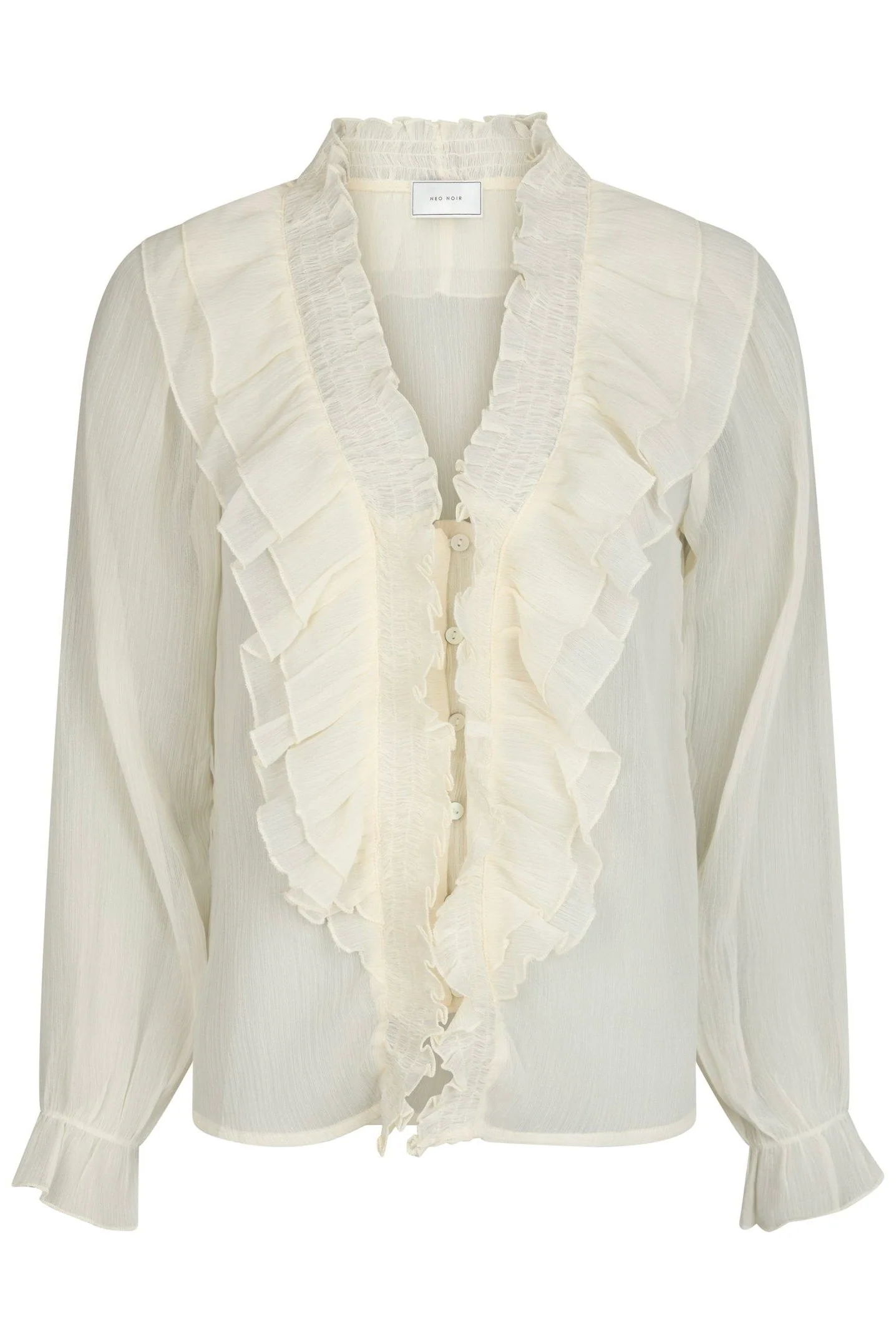 Ivey Blouse | Creme | Bluse fra Neo Noir - Image 2