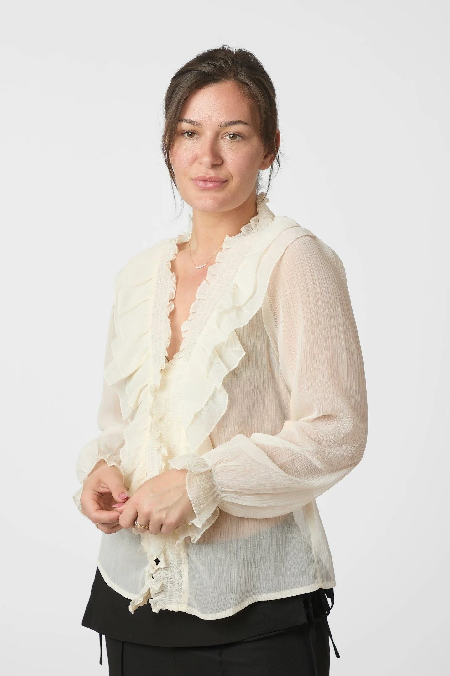 Ivey Blouse | Creme | Bluse fra Neo Noir - Image 7