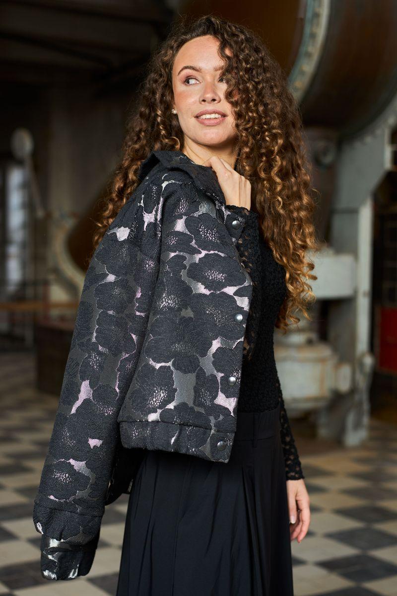 Jackie Bomber Jacket | Gun | Jakke fra Black Colour - Image 5