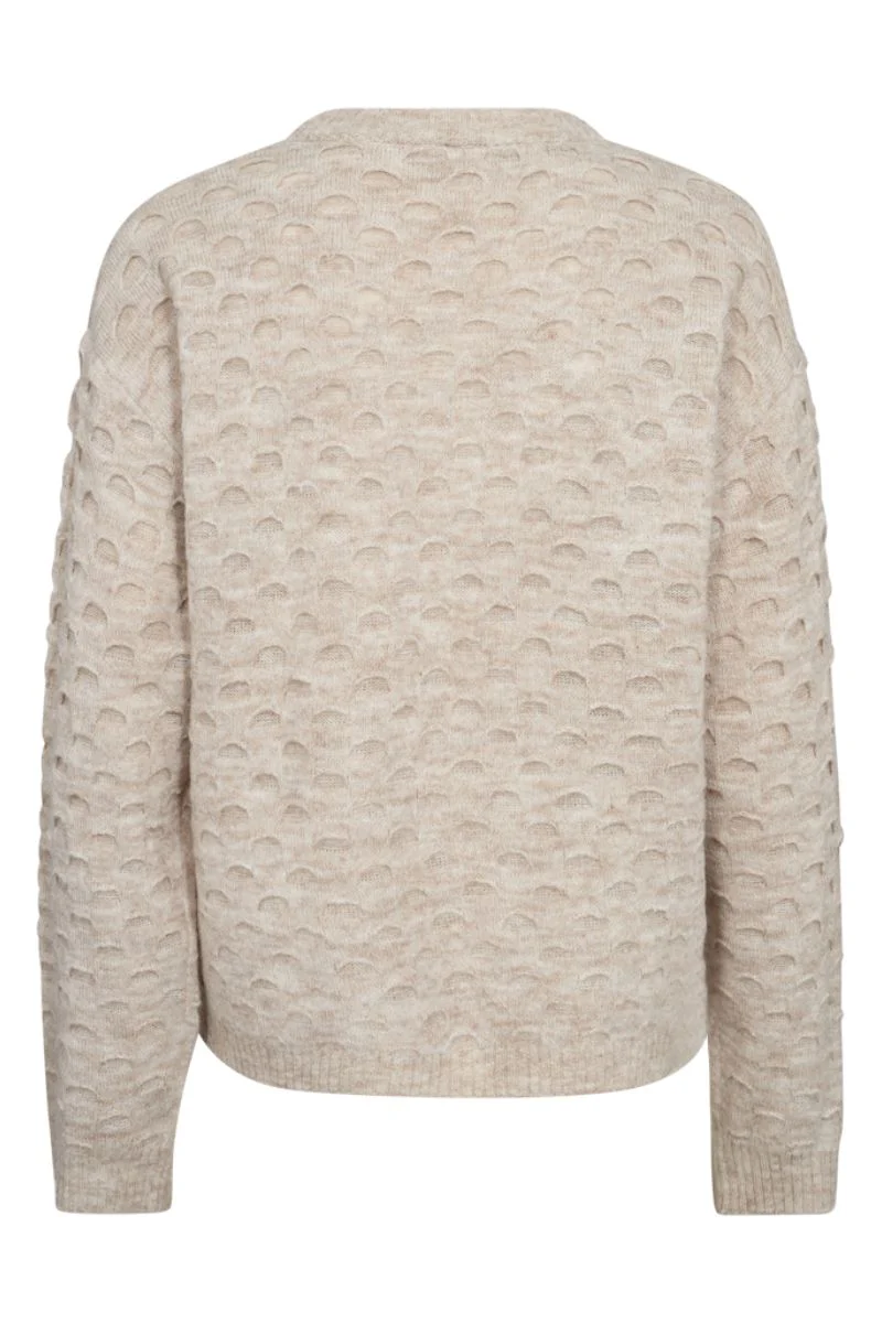 Jasmin Pullover 204795 | Moonbeam Melange | Strik fra Freequent - Image 2