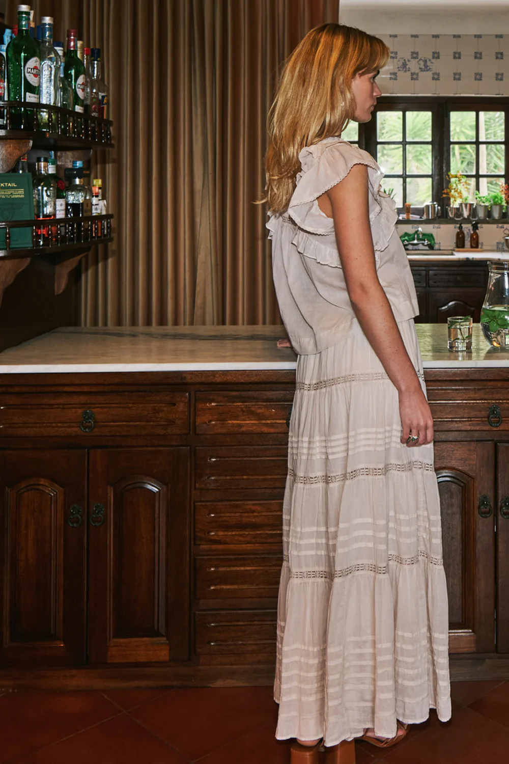 Jayla S Voile Top 159881 | Ivory | Top fra Neo Noir - Image 3
