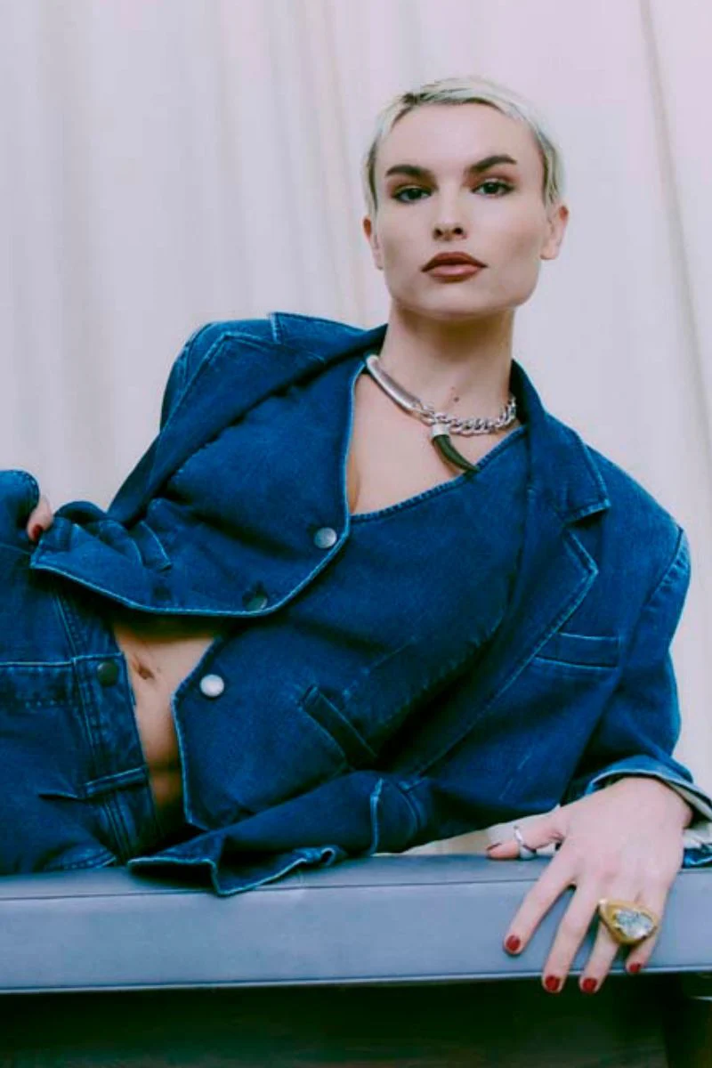 Jean Blazer 204974 | Denim Blue | Jakke fra Copenhagen Muse - Image 7