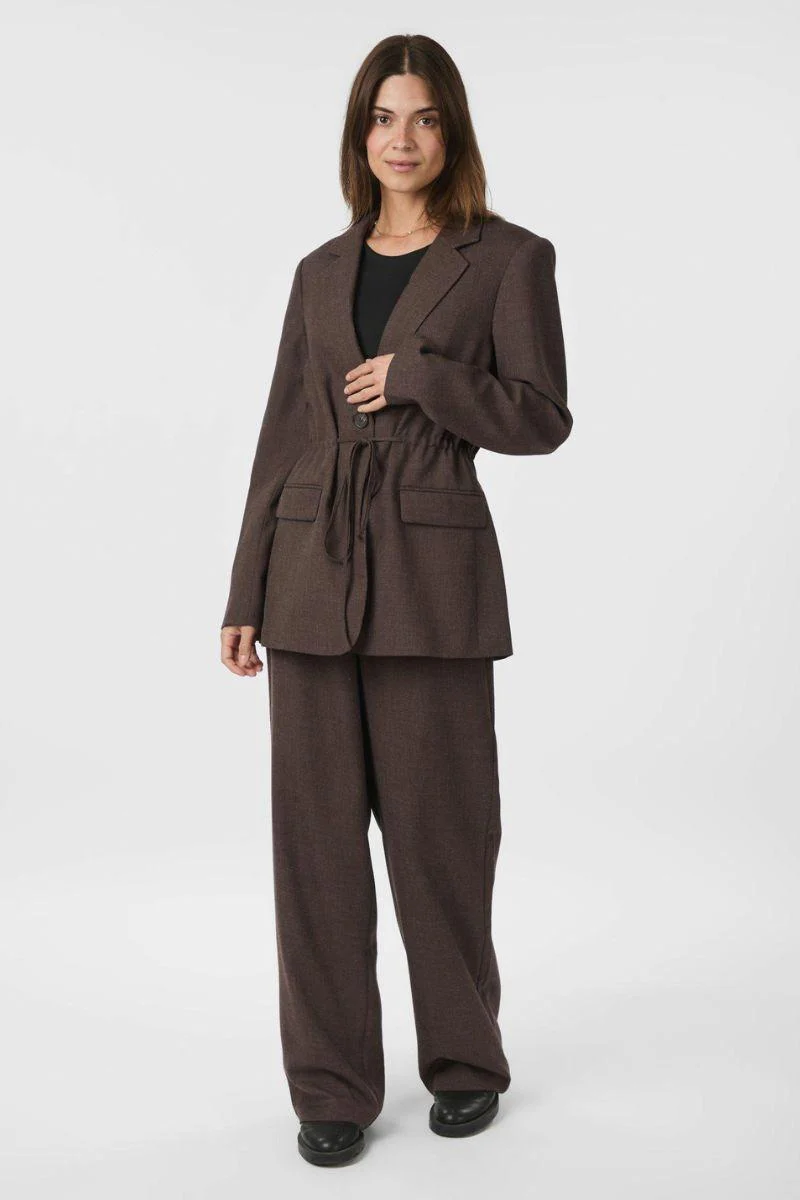 Jemmie Melange Blazer | Brown Melange | Blazers fra Neo Noir - Image 7
