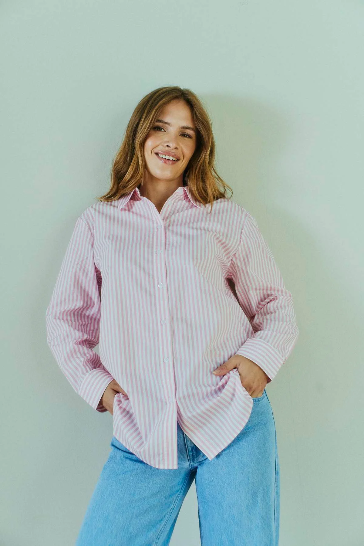 Jolle Shirt 207692 | Star Off-White W. Sweet Lilac | Skjorte fra Freequent - Image 4