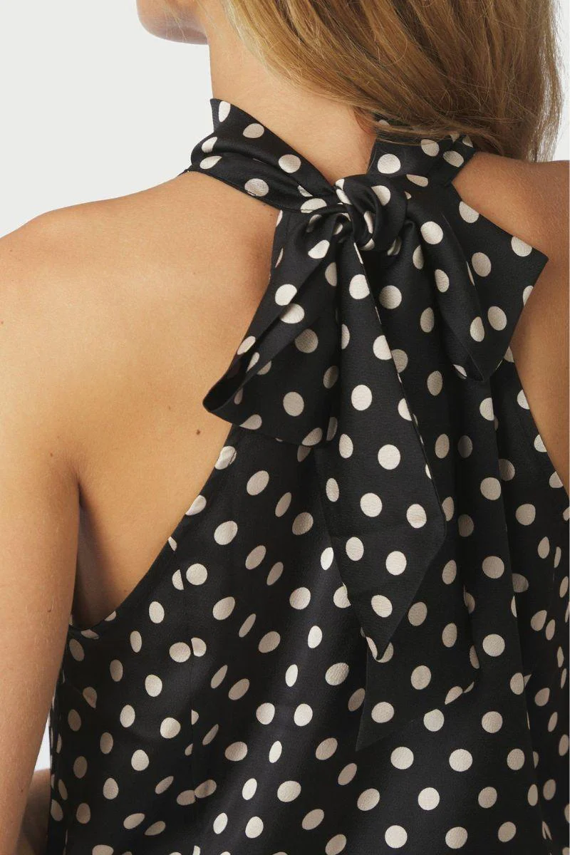 Jos Dot Top | Black | Bluse fra Neo Noir - Image 7