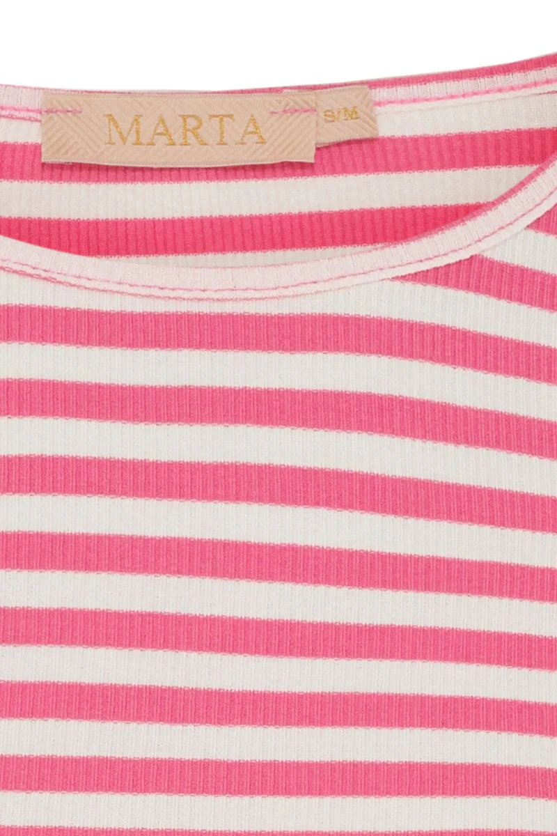 Josiane LS Tee | Cardinale/Greggio | Bluse fra Marta du Chateau - Image 4