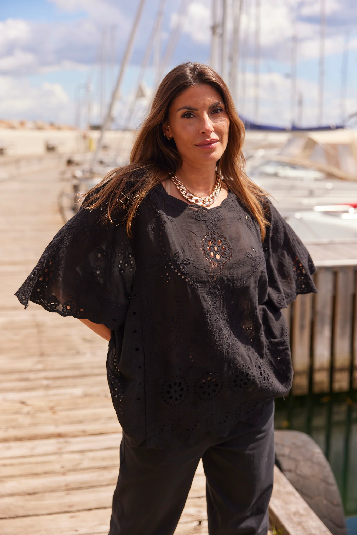 Juliette Broderie Anglaise | Black - Image 2
