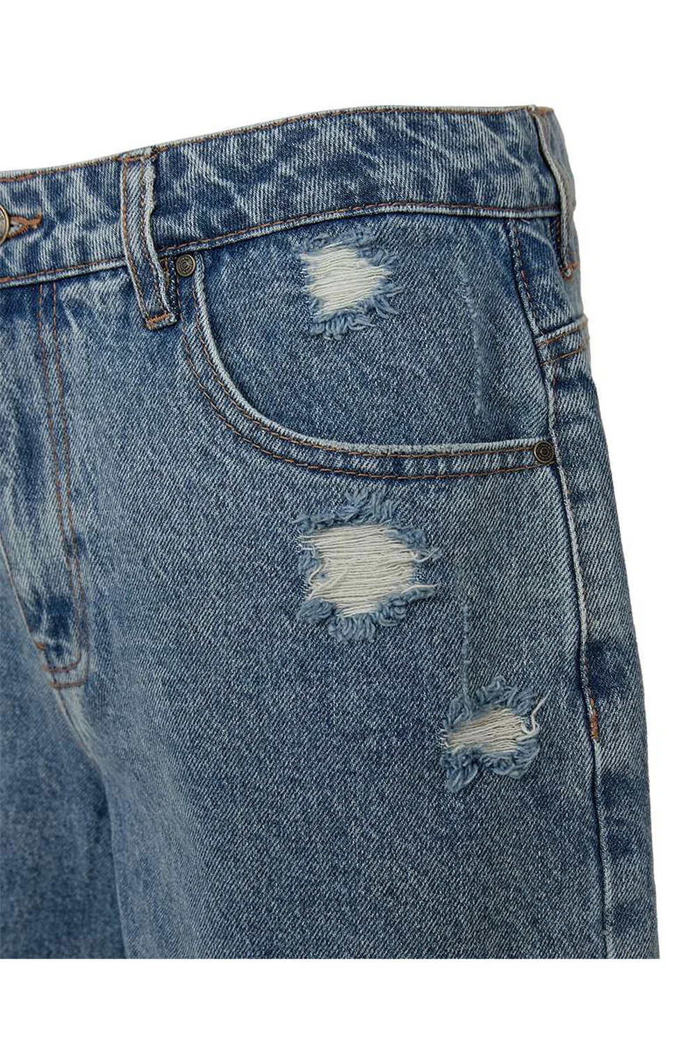 Kalia Shorts | Medium Blue Denim - Image 4