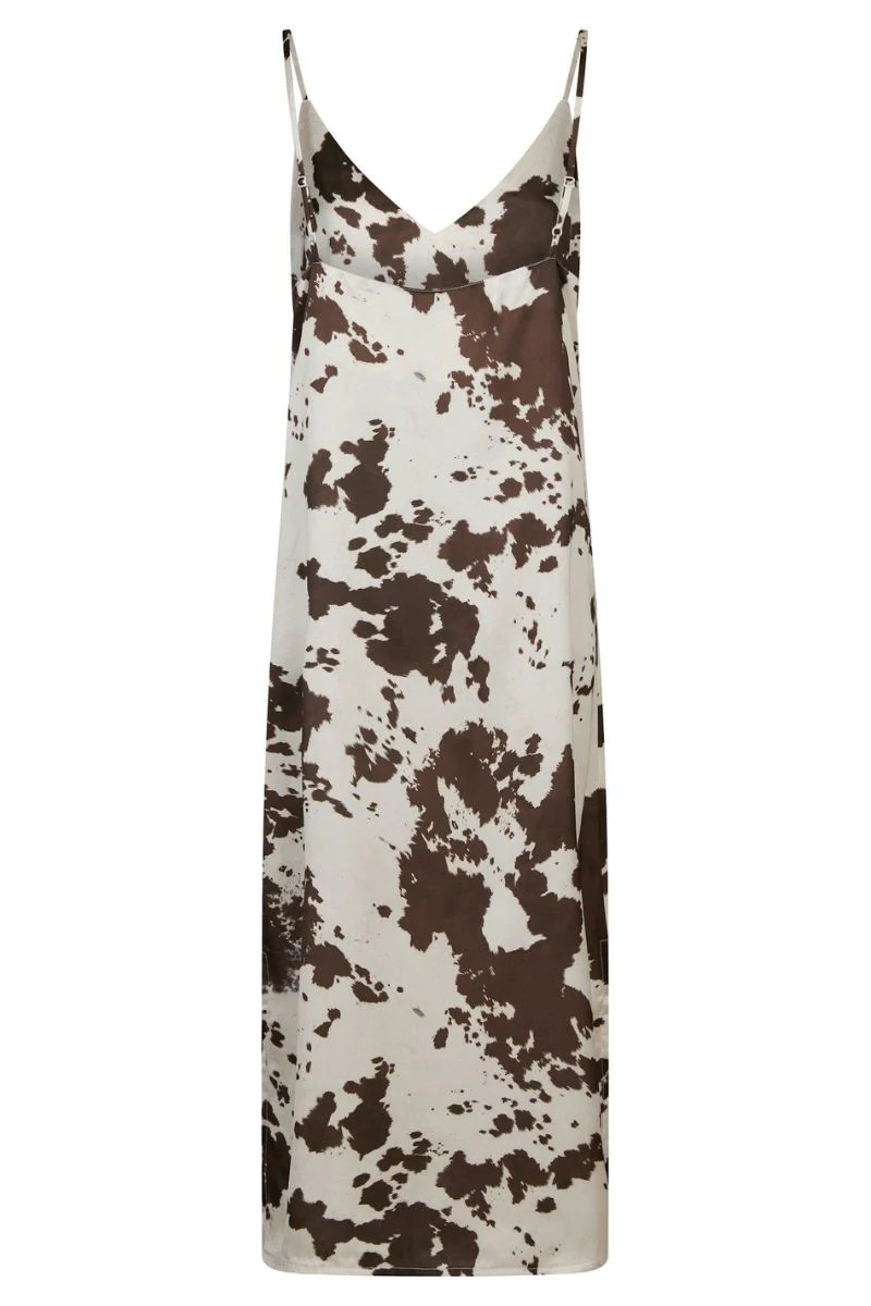 Kamran Cow Print Dress | Brown | Kjole fra Neo Noir - Image 5