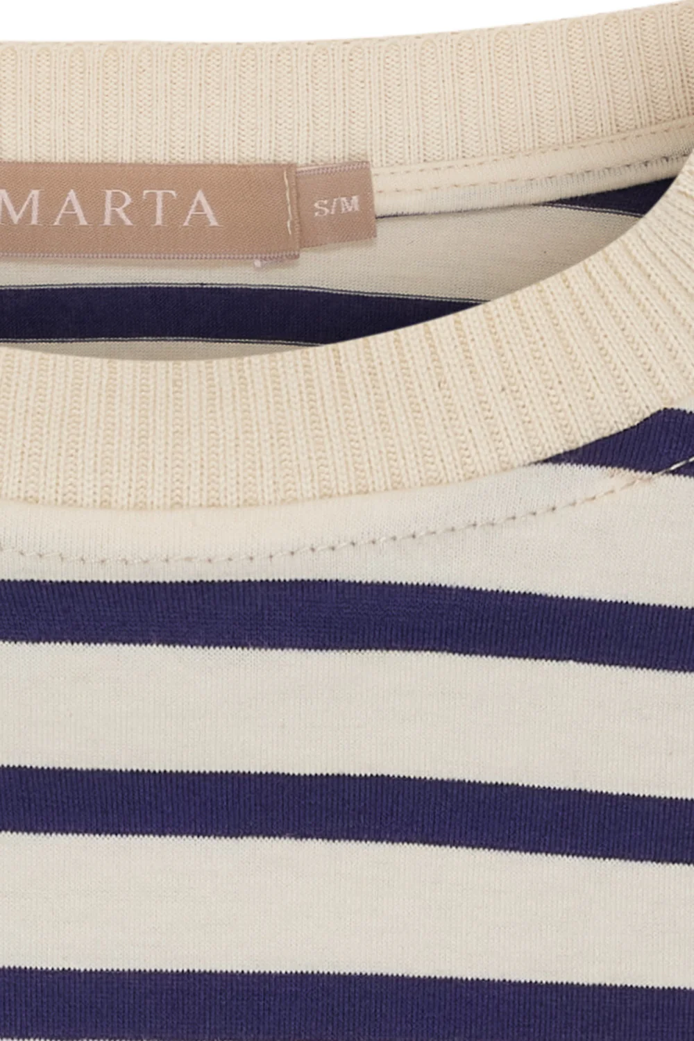 Kara LS Tee | Navy Stripe - Image 3