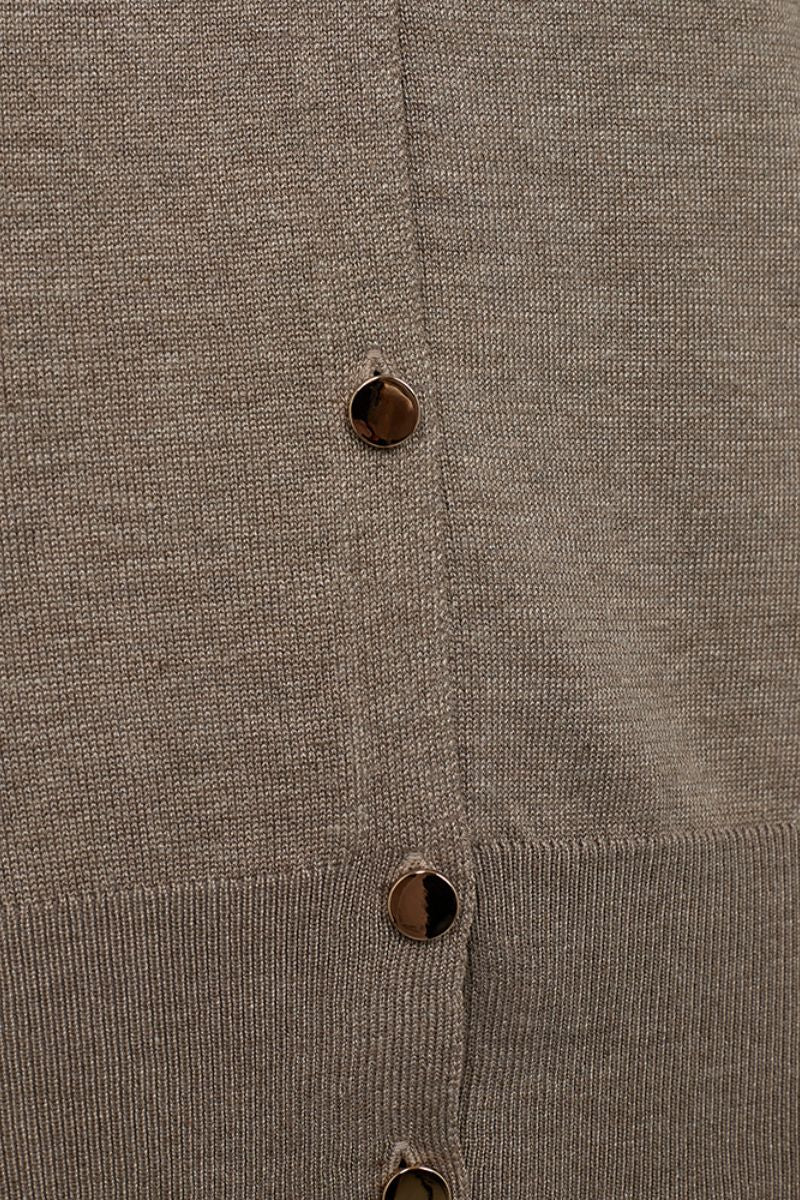 Katie Cardigan 205685 | Desert Taupe Melange | Cardigan fra Freequent - Image 3
