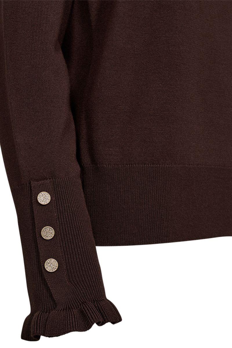 Katie Pullover 205095 | Coffee Bean | Strik fra Freequent - Image 3
