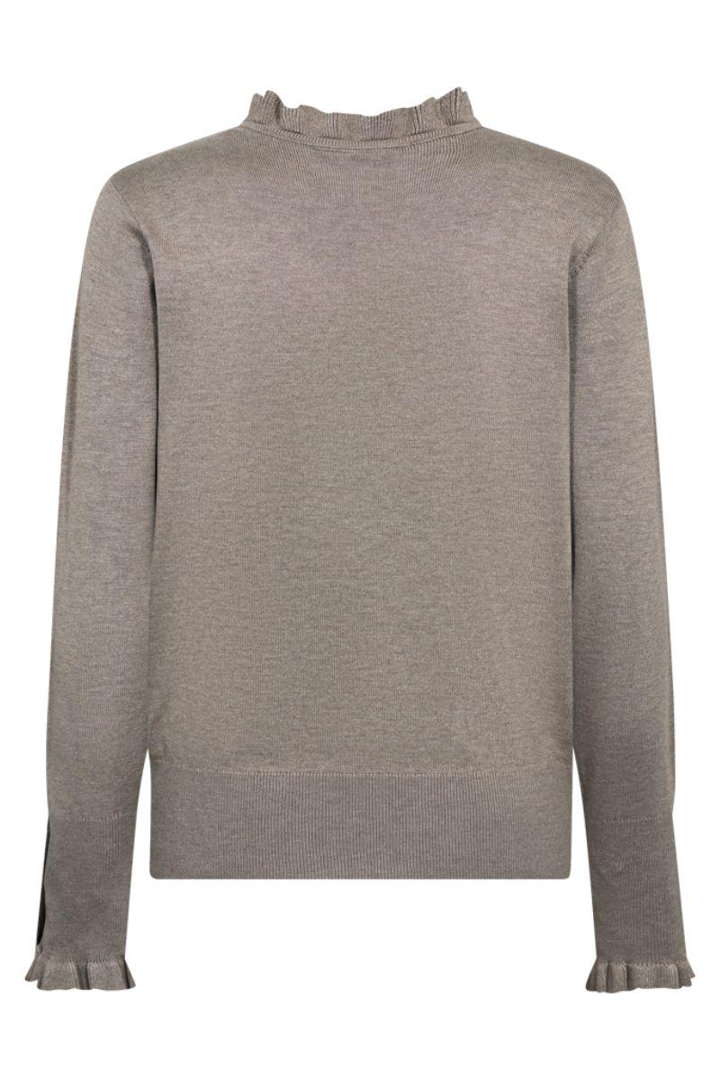 Katie Pullover 205095 | Desert Taupe Melange | Strik fra Freequent - Image 2