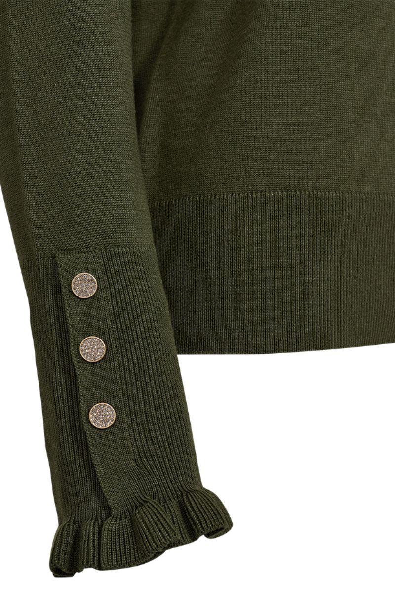 Katie Pullover 205095 | Kombu Green | Strik fra Freequent - Image 5