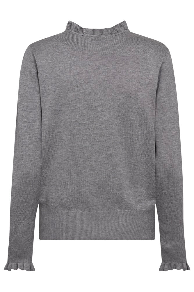 Katie Pullover 205095 | Medium Grey Mlg. | Strik fra Freequent - Image 3