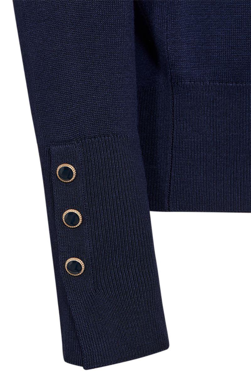 Katie Pullover 206462 | Navy Blazer | Strik fra Freequent - Image 3
