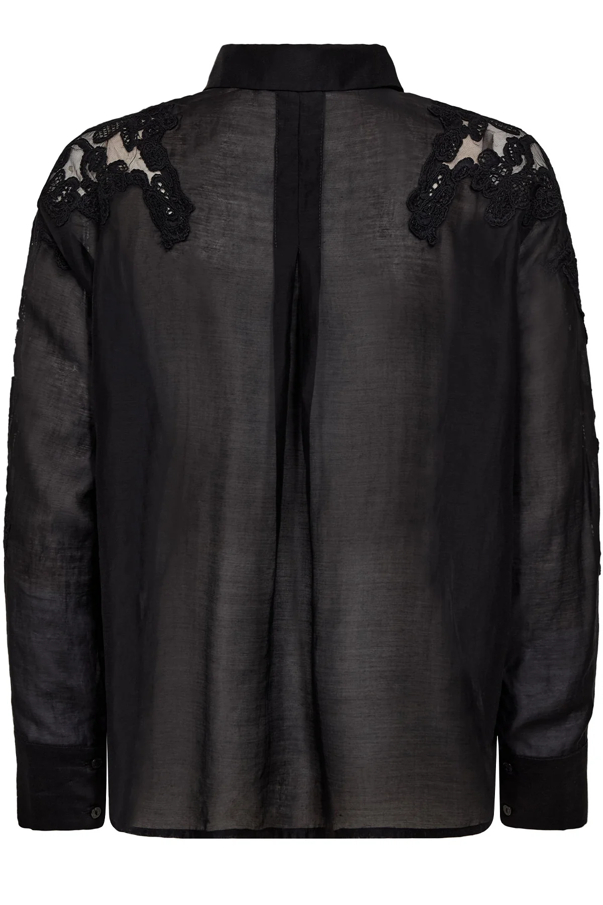 Kawa Embroidery Shirt 35988 | Black | Bluse fra Co'couture - Image 2