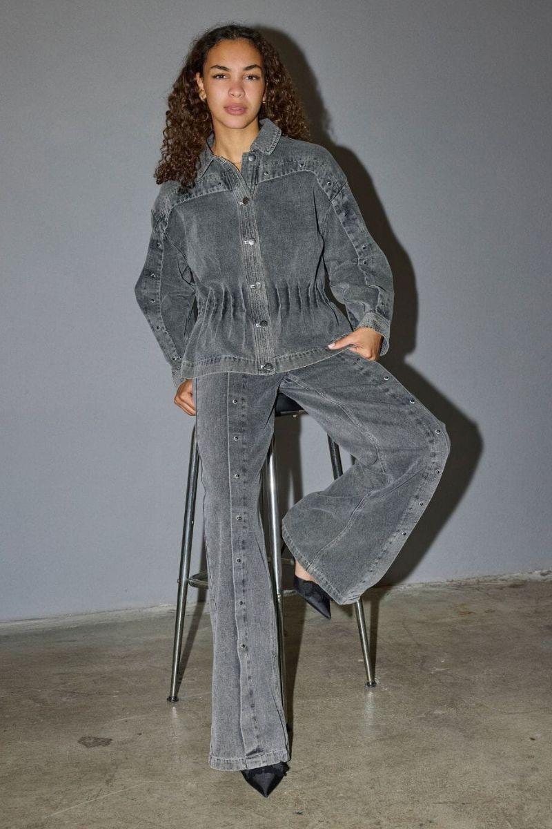 Kellan Button Jeans 41071 | Mid Grey | Bukser fra Co'couture