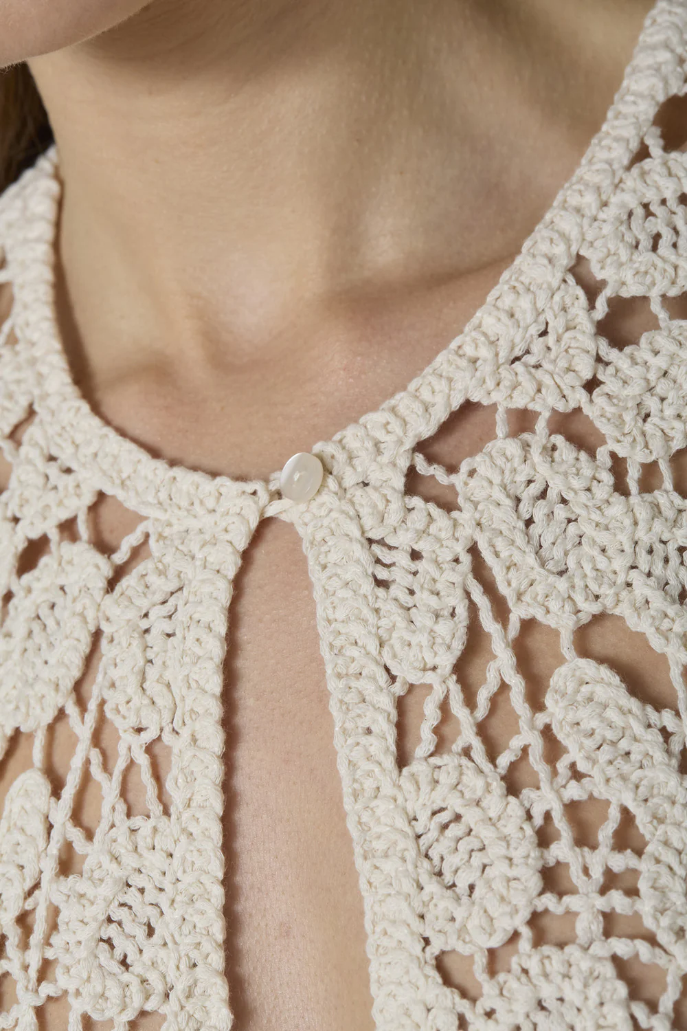 Kellycc Crochet Top | Bone | Strik fra Co'Couture - Image 4