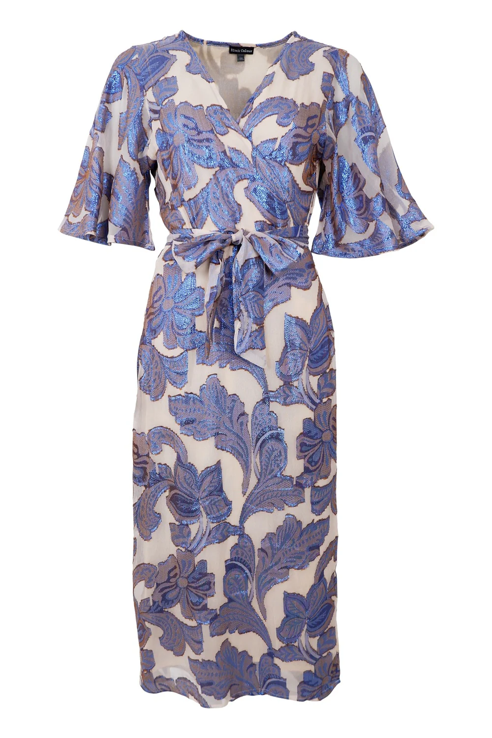 Kenzie Wrap Dress | Blue | Kjole fra Black Colour - Image 2