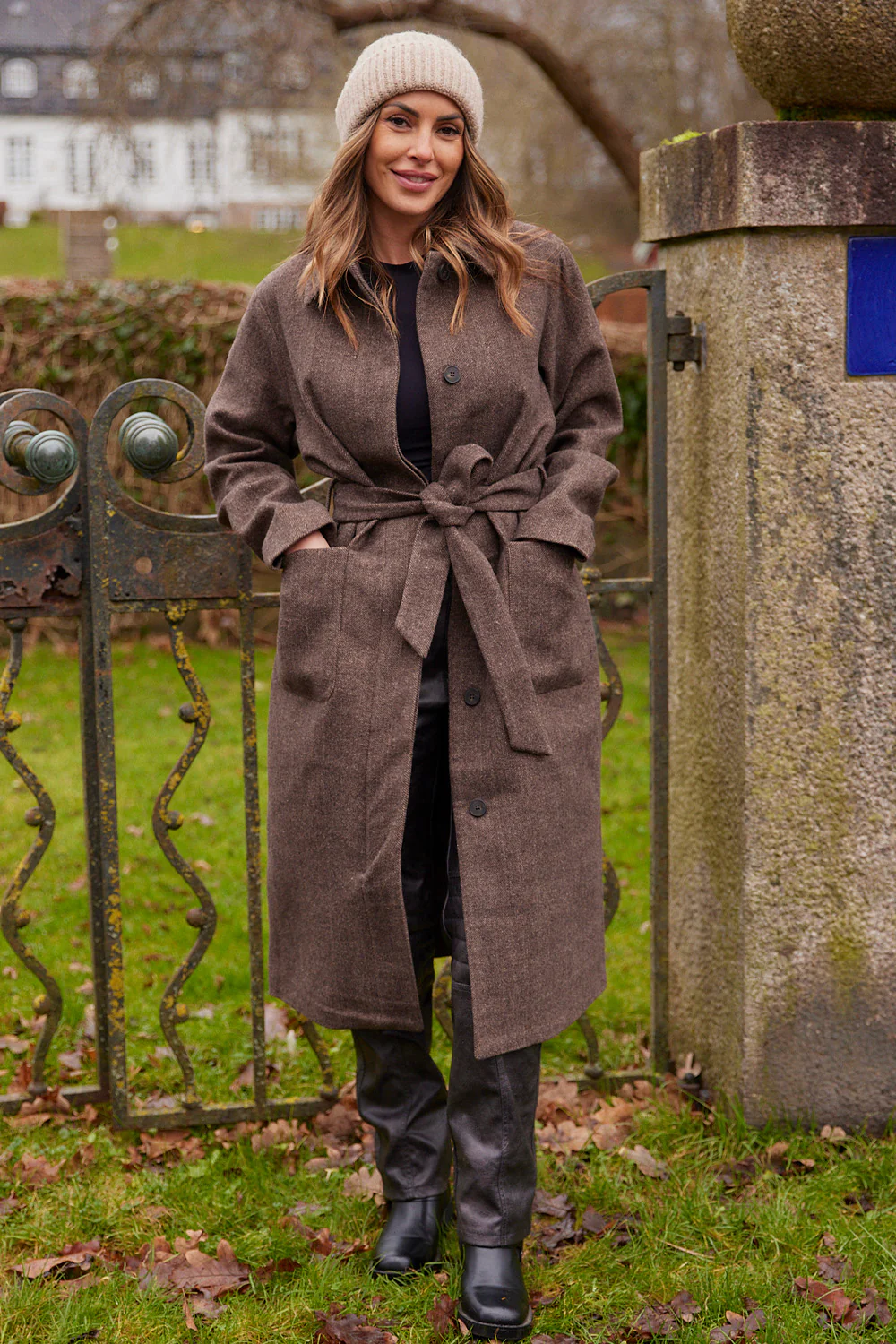 Kermit Wool Coat | Brun | Frakke fra French Laundry - Image 9