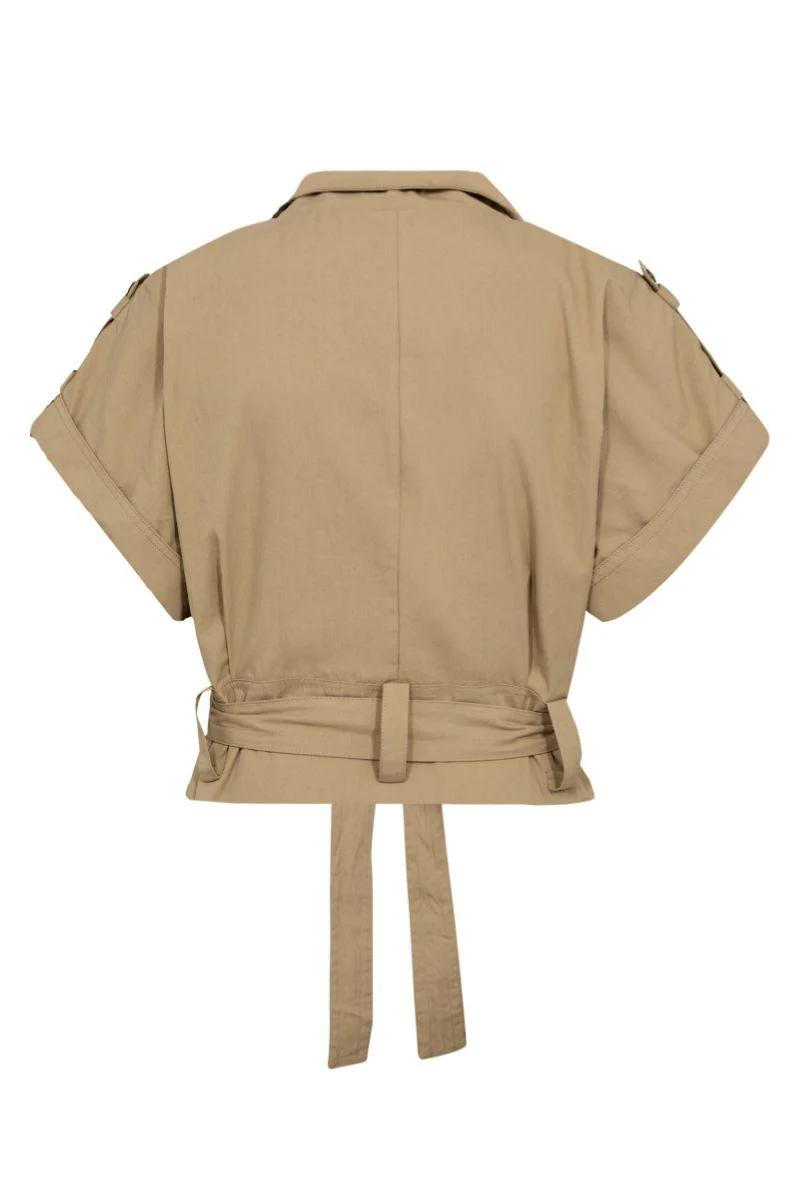 Kesha Cargo Vest 40015 | Sand | Jakke fra Co'couture - Image 4
