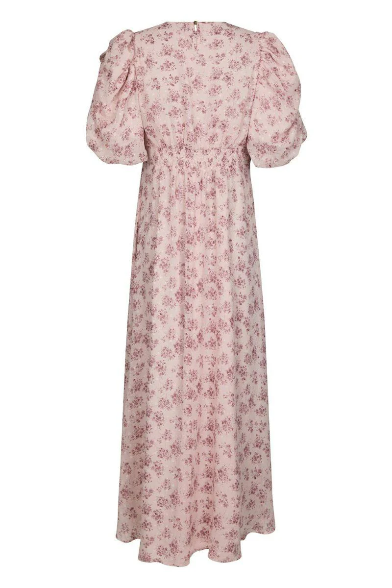 Kikka Chiffon Flower Dress | Rose | Kjole fra Neo Noir - Image 4