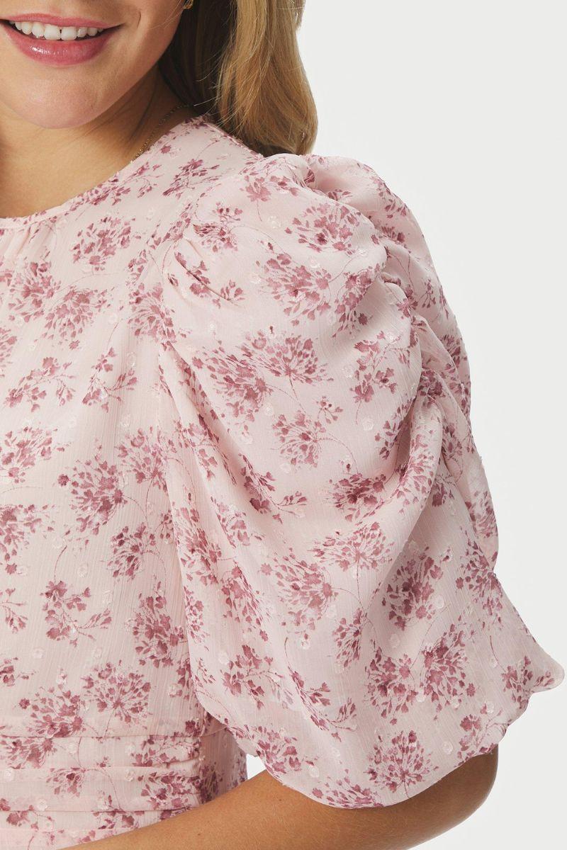 Kikka Chiffon Flower Dress | Rose | Kjole fra Neo Noir - Image 7