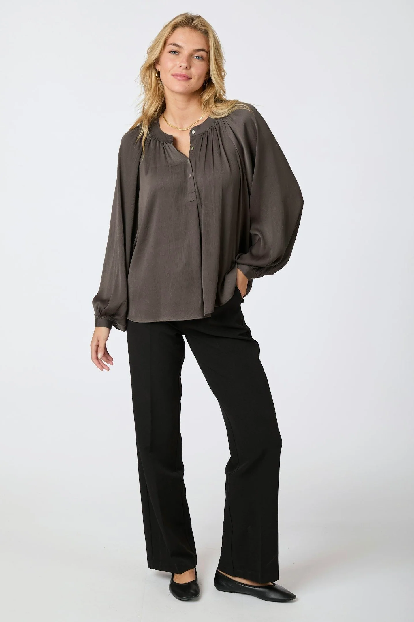 Kirsty Structure Blouse | Bluse fra Neo Noir - Image 5