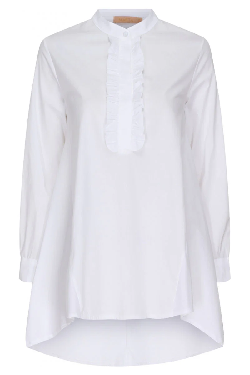 Fairmont solid shirt | White | Skjorte fra Marta du Chateau - Image 3