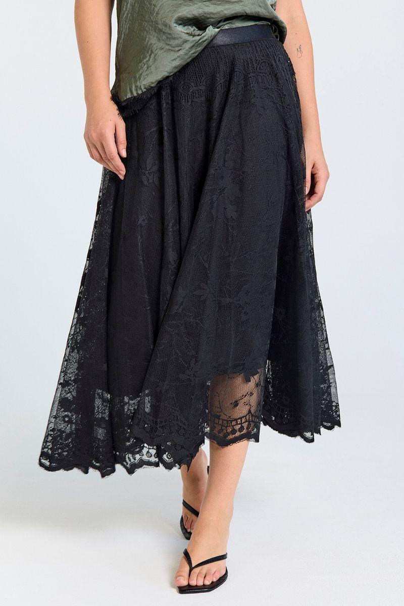 Lally Skirt 207085 | Black | Nederdel fra Freequent - Image 8