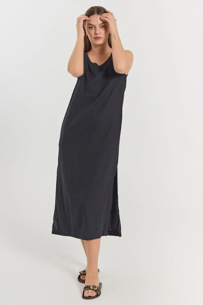 Laluna Dress 206173 | Black | Kjole fra Freequent - Image 2
