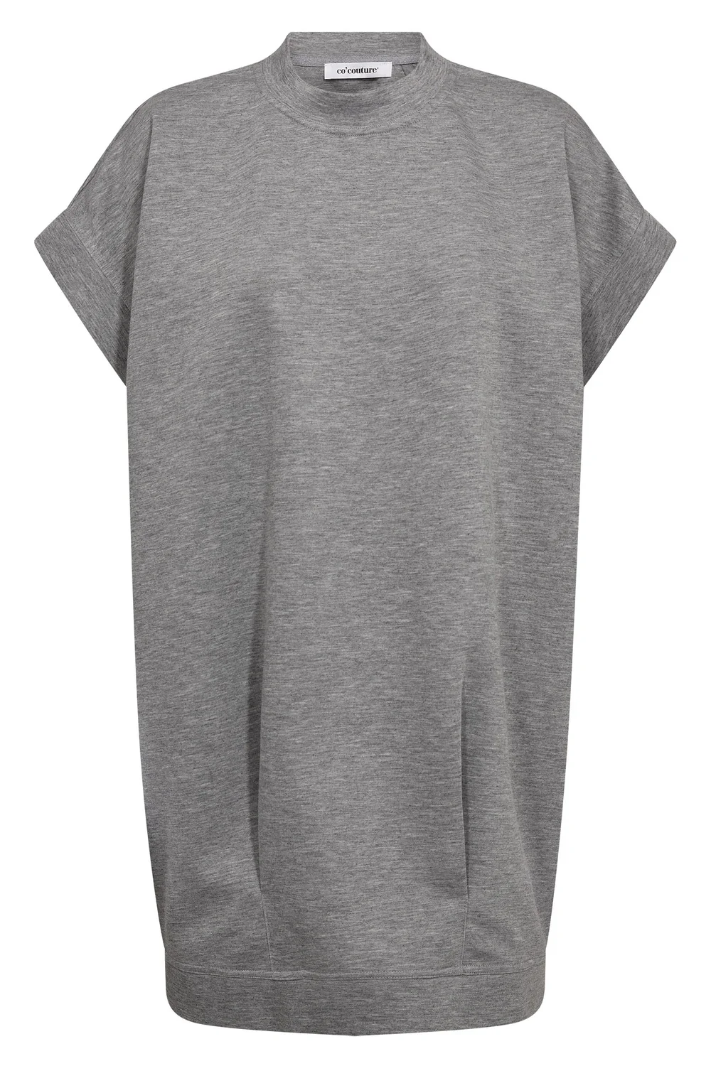 Lancecc Sweat Dress | Grey Melange | Kjole fra Co'Couture - Image 2