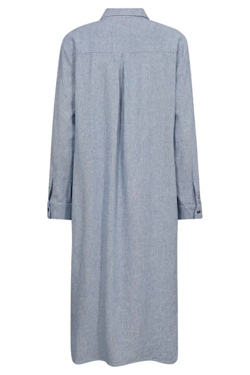 Lava Dress 204307 | Off White w. Nebulas Blue | Kjole fra Freequent - Image 4