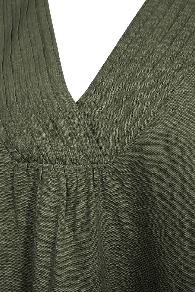 Lava Dress 206104 | Deep Lichen Green - Image 3