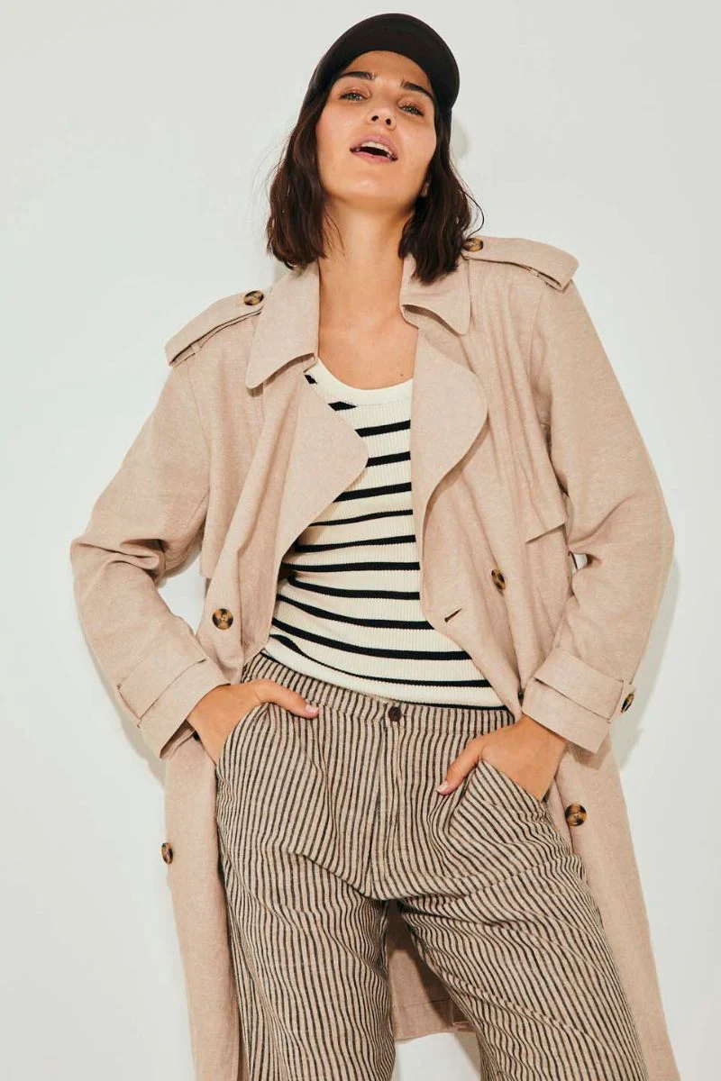 Lava Jacket 204253 | Sand Melange | Jakke fra Freequent - Image 8