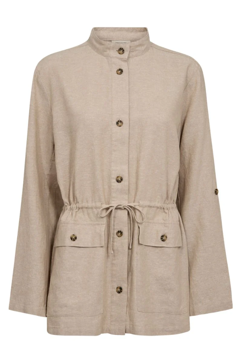 Lava Jacket | Sand Melange | Jakke fra Freequent - Image 2