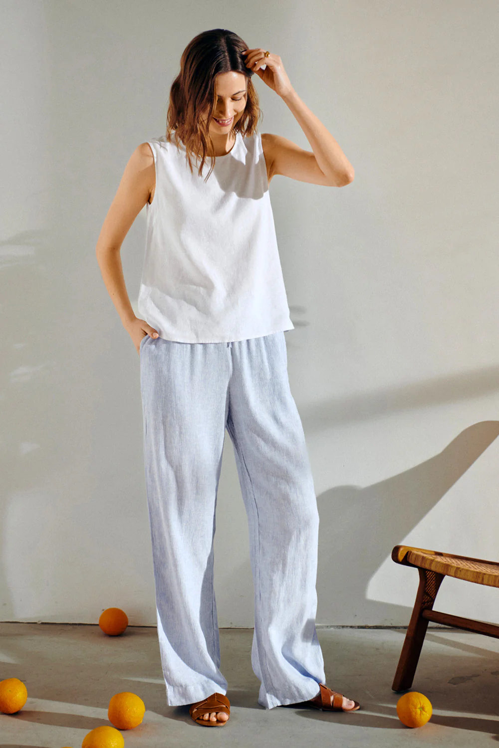 Lava Pants Stripe 204305 | Ultramarine W. Star Offwhite - Image 4