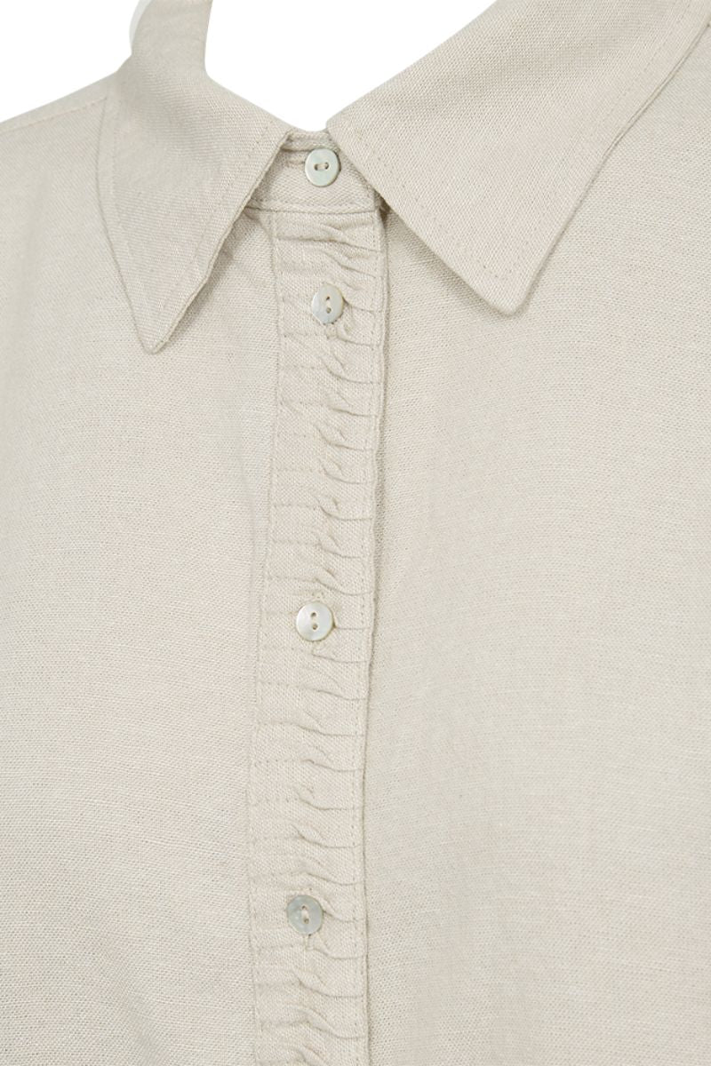 Lava Shirt 205904 | Moonbeam Melange | Skjorte fra Freequent - Image 3