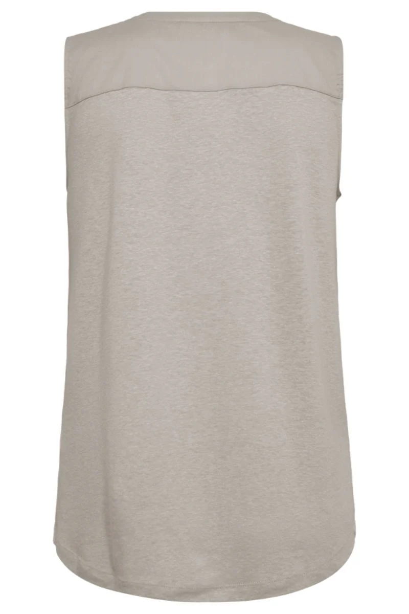 Lavina Top 205756 | Simply Taupe | Tanktop fra Freequent - Image 4