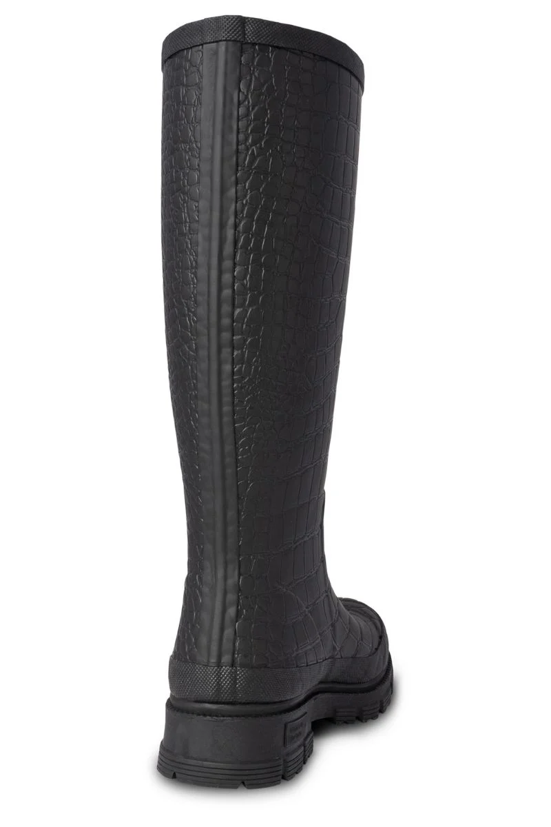 Le Croco Waterproof WL763 |  Black | Rubber Boots fra Woden - Image 8