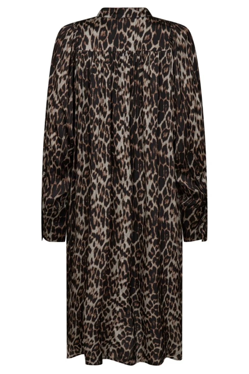 Leo LeoCC Volume Dress | Mocca | Kjole fra Co'couture - Image 3