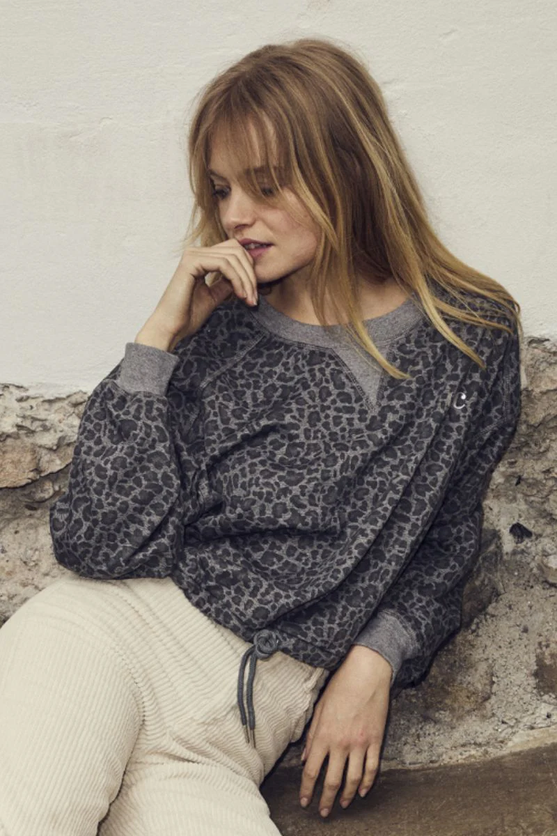 Leo Sweat 37026 | Mid Grey | Sweatshirt fra Co'couture - Image 3