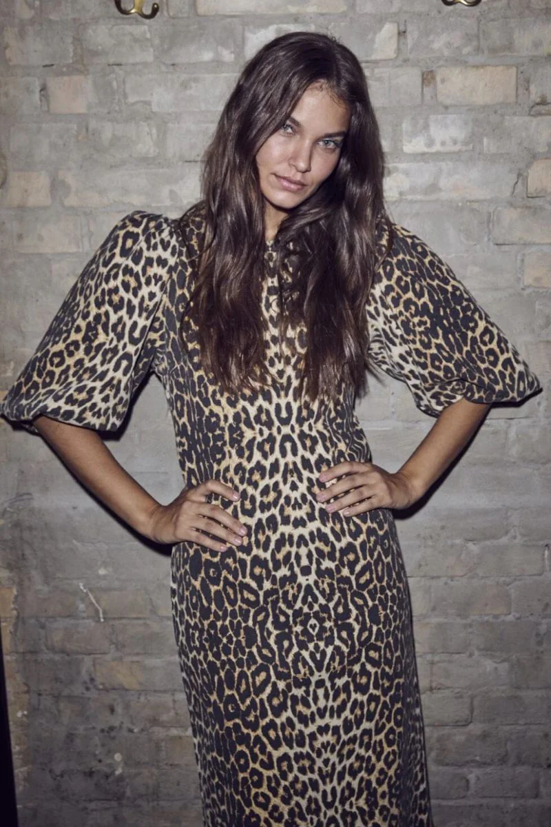 LeoCC Puff Dress | Khaki | Kjole fra Co'couture - Image 5